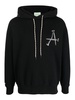 Graphic print drawstring hoodie