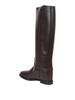 Knee boot in smooth leather