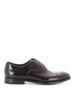 Brushed leather black Oxford shoes