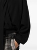 V-Neck Sweatshirt With Bow