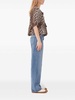 Printed Cotton Poplin Peplum Blouse