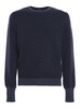 Biscuit pattern cashmere jumper