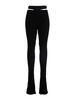 Ribbed flared pants