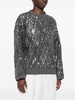 Dazzling Mesh Embroidery Sweater