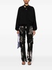 V-Neck Sweatshirt With Bow