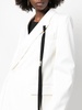 White Edith wrap blazer