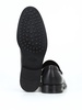 Black leather formal loafers