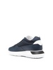 Panelled leather sneakers with logo