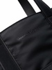 Logo-embroidered fabric tote