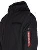 Jacket with striped hoodie