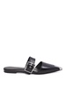 Buckle-detail leather mules