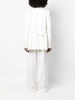 White Edith wrap blazer
