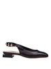Angie L Spike Sling-Back In Black Leather