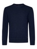Navy Blue Wool And Cashmere Knit Sweater