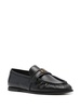 Loafers with logo plaque