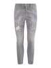 Faded ripped effect skinny jeans