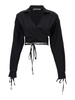 Criss cross cropped shirt