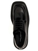 Brushed leather derby