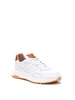 White leather sneakers