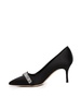 Satin pumps