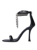 Slogback sandals with rhinestones