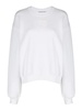 Crewneck cotton sweatshirt with logo