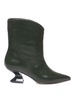 Leather Ankle Boot With Low Heel