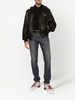 Straight leg denim jeans