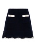 Crochet Contrast Trim Mini Skirt