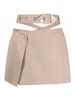 Asymmetric mini skirt