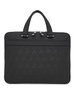 Monogram-Embossed Leather Briefcase