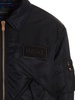 Logo patch bomber jacket