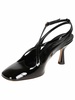 Patent leather black sandals