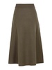 Beige Wool Blend Skirt