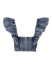 Top in denim azzurro