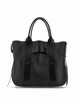 Script Medium Leather Tote Bag