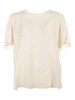 Short-sleeved blouse in silk blend