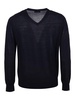 Cotton V neck knitted pullover