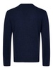 Navy Blue Wool And Cashmere Knit Sweater