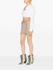 Asymmetric mini skirt