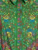 Paisley flower shirt dress