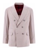 Wool silk and cashmere blazer