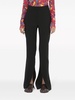 Front-slit straight-leg trousers
