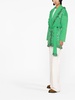 Green flash bandana belted cardigan