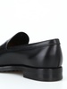 Black leather formal loafers
