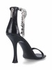 Slogback sandals with rhinestones