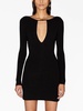 Deep v-neck mini dress