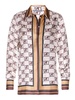 Monogram silk shirt
