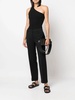 Mid-Rise Tailored Straight Trousers