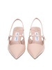 patent leather slingback